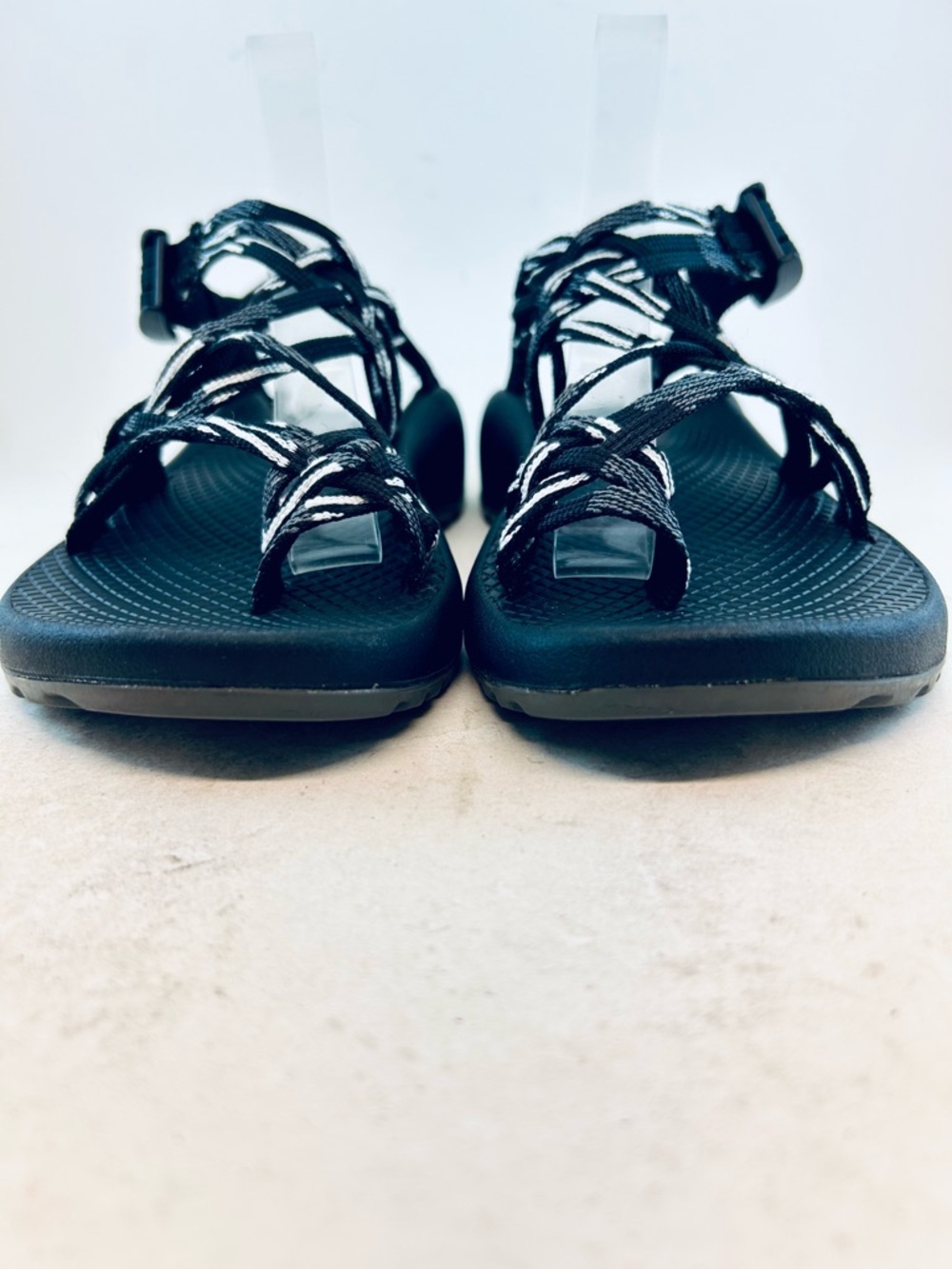 Chaco Women's Scatter Black White ZX/3 Dual Strap Hiking Classic Sandals 6 37 - Picture 3 of 11
